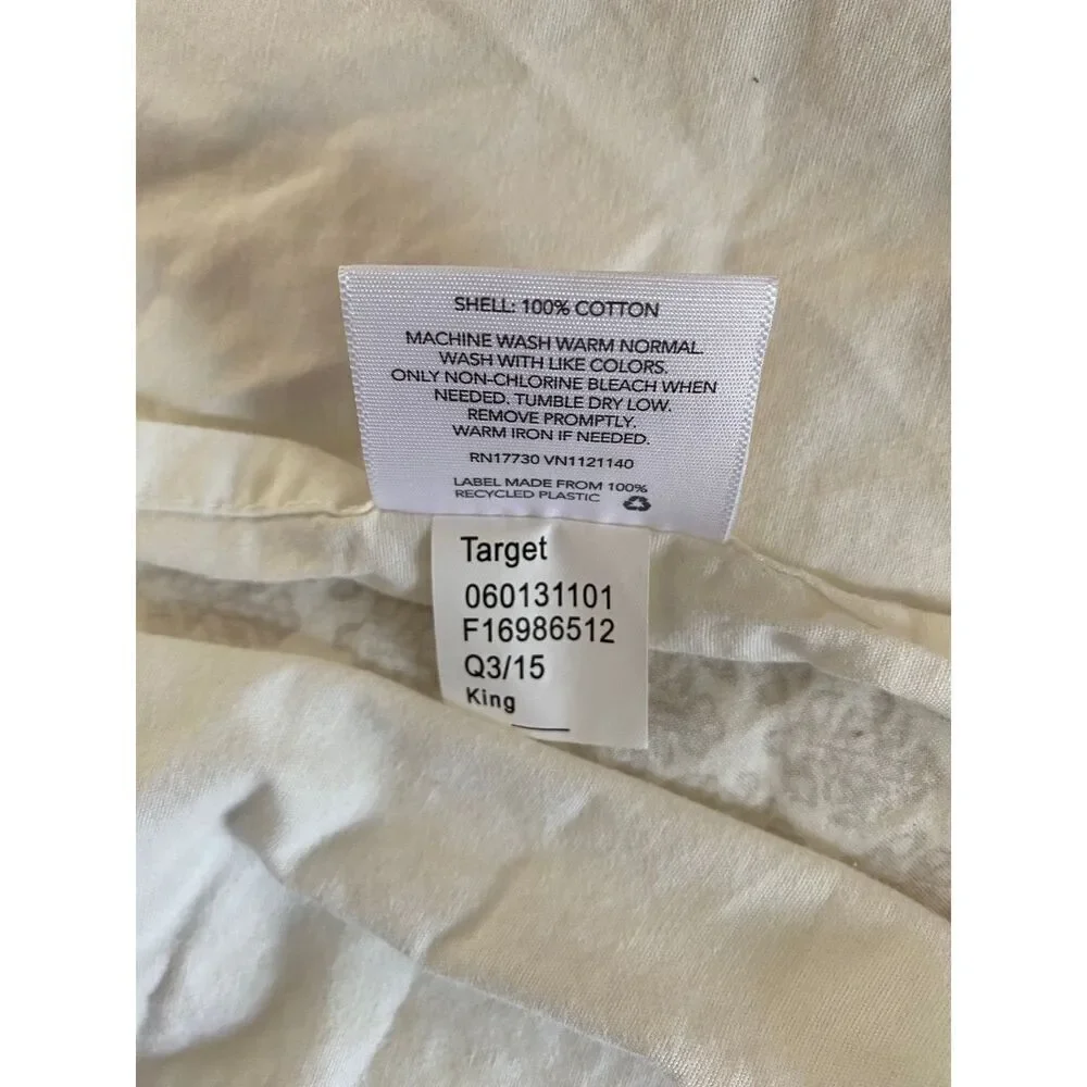 Threshold Flower over Flower Cinnamon Color Bedroom King Pillowcases